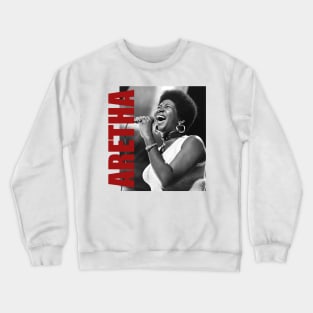 Aretha Franklin - Retro Aesthetic Fan Art Crewneck Sweatshirt